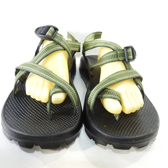 Chaco Sz 12 M Green Water Sport Sandals Mens B4 B9 - Picture 5 of 8